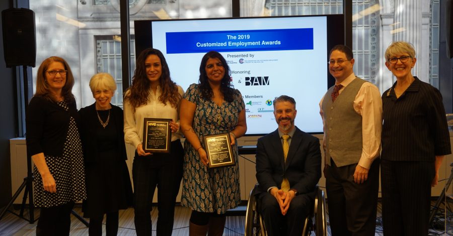 Staff at 2019 Customized Employment awards