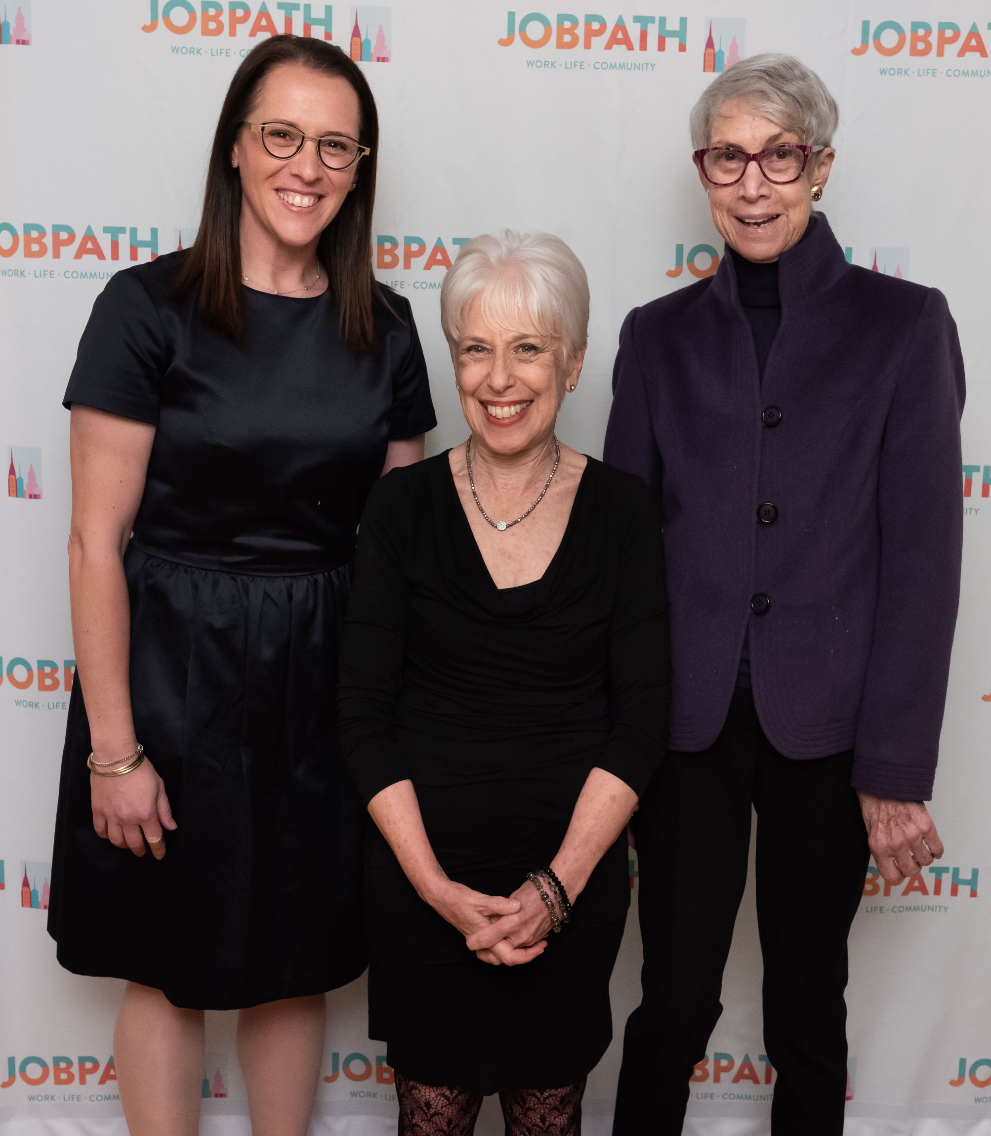 Carly Teichman, Fredda Rosen & Emily Menlo Marks standing together for a photo.