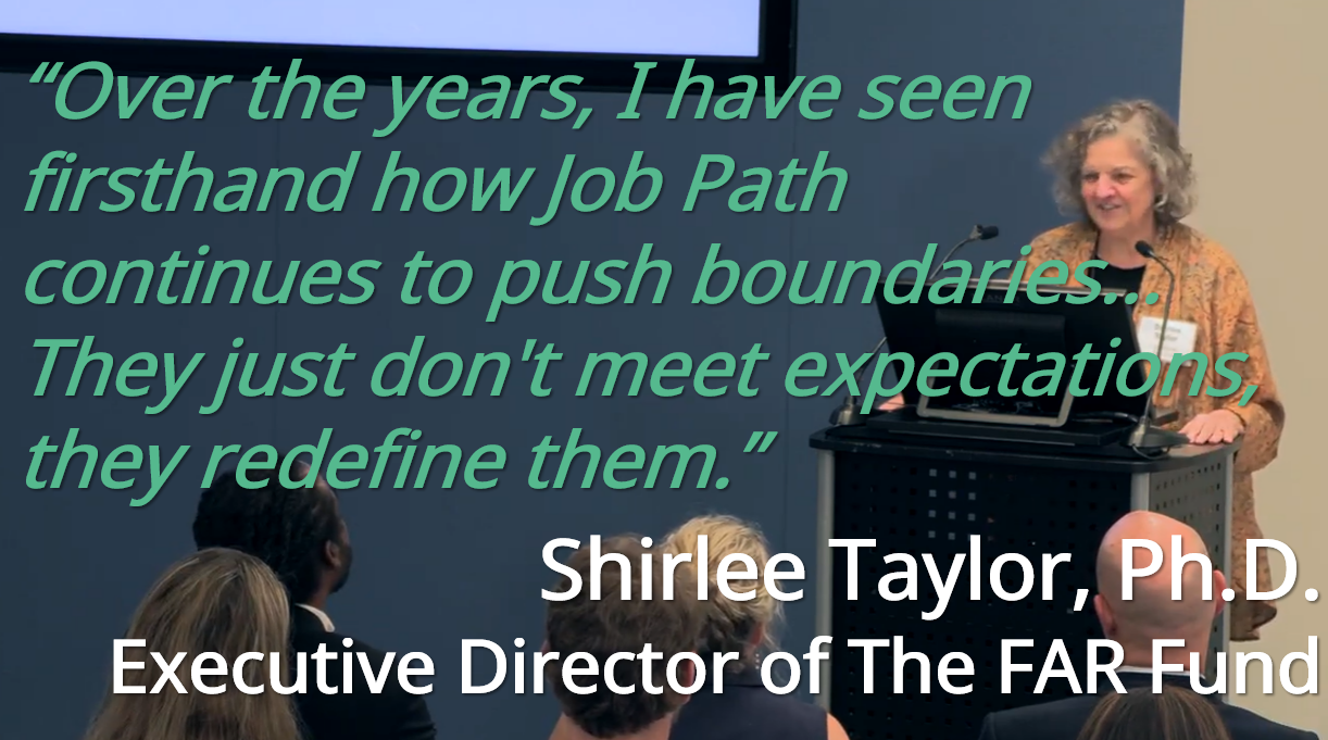 Click to play video about Shirlee Taylor, The FAR Fund